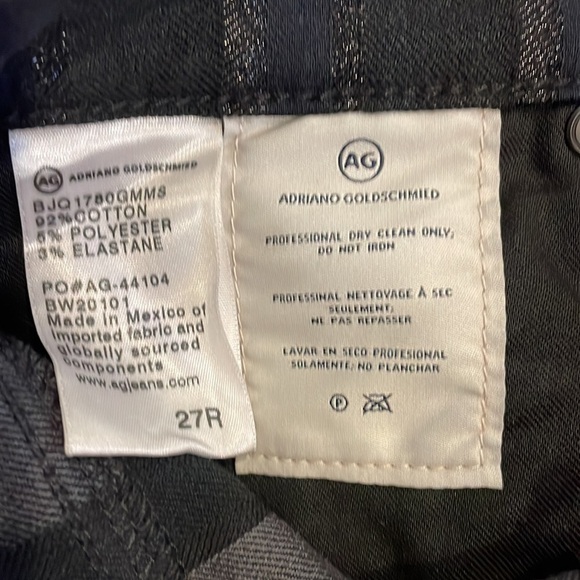 AG The Jodi Crop Jeans Metallic Stripe - Picture 8 of 14